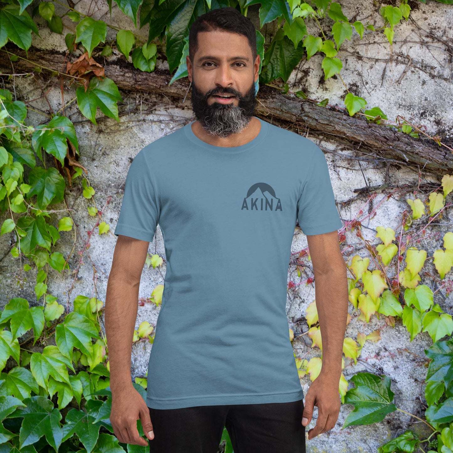 Steel Blue T-Shirt - Akina Emblem